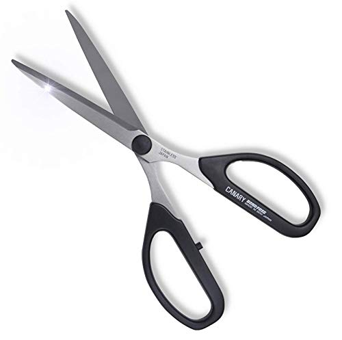 CANARY Craft Scissors Long Blade 8.2" [Extra Non-Stick] All Purpose Scissors, Japanese Stainless Steel Blade, Made in JAPAN, Black - size: Long (Extra Non-Stick)