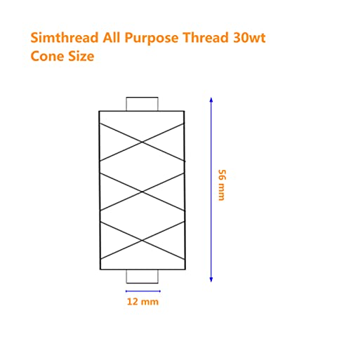 Simthread All Purpose Thread Polyester 400Y Blue - color: Blue PP#B01