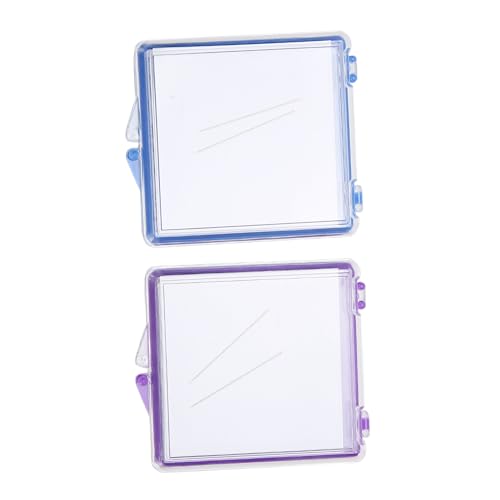 Zerodis 2 Pcs Needle Storage Case with Magnetic, Multifunction DIY Auxiliary Tool Magnetic Needle Keeper for Cross Stitch Sewing Knitting Pin Organizer