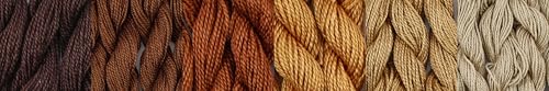 KCS 162 Yards(150 Meters) Mercerized Pearl Cotton Crochet Needlepoint Thread,Size 5,6 skeins,Mixed Color 04 - color: 6color04, size: 6 skeins