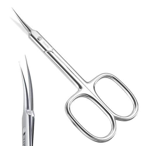 THRAU Cuticle Scissors Extra Fine for Manicure and Pedicure - size: Classic