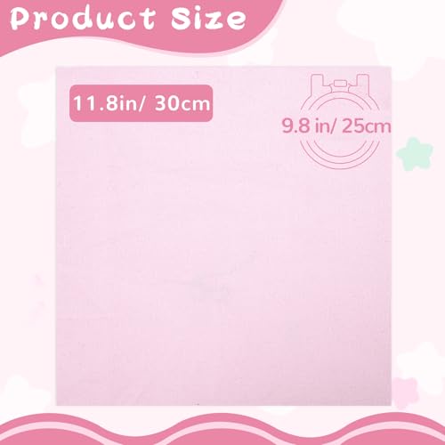 12 Sheets 12 Colors Cotton Embroidery Fabric 11.8×11.8Inch - size: 11.8×11.8Inch