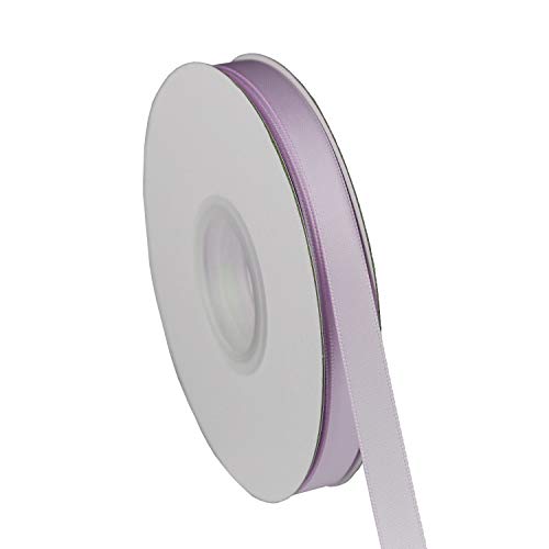 ITIsparkle 3/8" Inch Double Faced Satin Ribbon 50 Yards-Roll Set for Gift Wrapping Scrap Books Party Favor Hair Braids Baby Shower Decoration Floral Arrangement Craft Supplies, Lilac Mist Ribbon - color: Lilac Mist