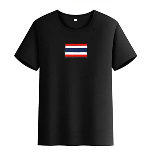 Uijokdef 2 PCS Asia Flag Patches Hook and Loop Fastener Embroidered Tactical Military National Asia Patch (Thailand) - color: Thailand