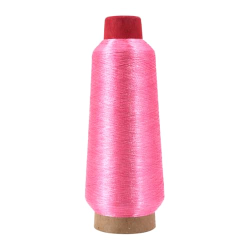 Mandala Crafts Metallic Pink Embroidery Floss for Sewing, 3281 Yard Spool - color: Pink, size: 3000M 3281 Yard