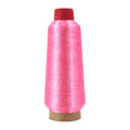 Mandala Crafts Metallic Pink Embroidery Floss for Sewing, 3281 Yard Spool - color: Pink, size: 3000M 3281 Yard