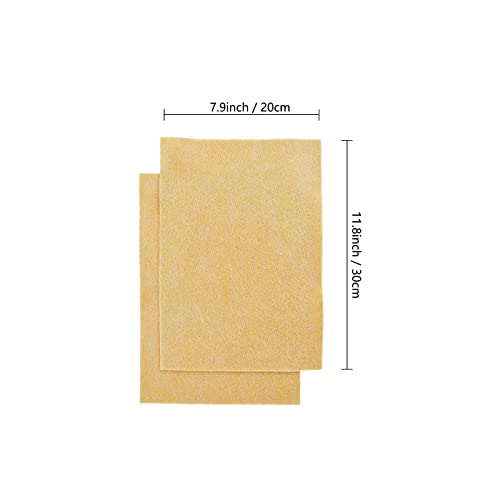 Jtnohx Color Felt Fabric Soft Felt Sheets for Crafts Apricot 20Pcs 8"x12" - color: Apricot