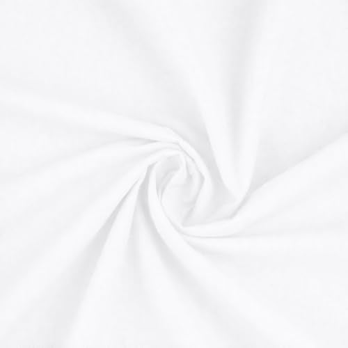 100% Cotton Fabric 2 Yards 59 Inch Width White - color: White, size: 2 YARDS