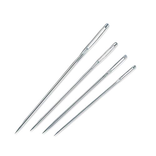 Dritz 128 Deluxe Hand Needles with Needle Threader, Assorted Styles & Sizes (100-Count) - style: Deluxe Hand Needles with Needle Threader