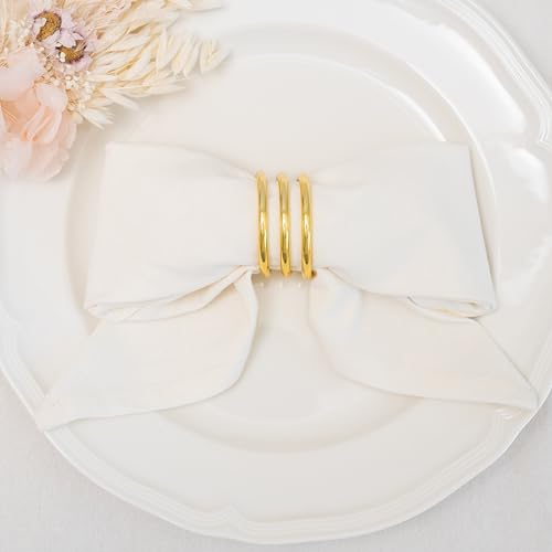 Reusable Cloth Dinner Napkins - 12 Pack, 18"x18", 100% Cotton, Washable, Ivory Napkins - Cream Flour Sack Cotton with Multiple Uses, Easy to Personalize and Embroider (Off-White) - color: Off-white