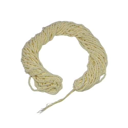 11/0 Glass Seed Beads for Jewelry Making Kit, 2 mm, 12 String Hanks (Bright Cream) - color: Bright Cream