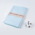 2 Yard Baby Blue Cotton Fabric, Natural Cotton Poplin Fabric by The Yard, 59 Inches Wide 100% Cotton Fabric, Soft Embroidery Muslin Quilting Material for Sewing Material Apparel Cloth - color: Baby Blue, size: 2 Yards