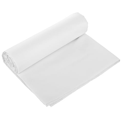 3 Yards White Cotton Fabric by The Yard Fabrics,59 Inches Wide Medium Weight 100% Natural Cotton Fabrics,Bleached Muslin Fabric for Sewing Clothing Crafts Material - color: White, size: 3 Yard