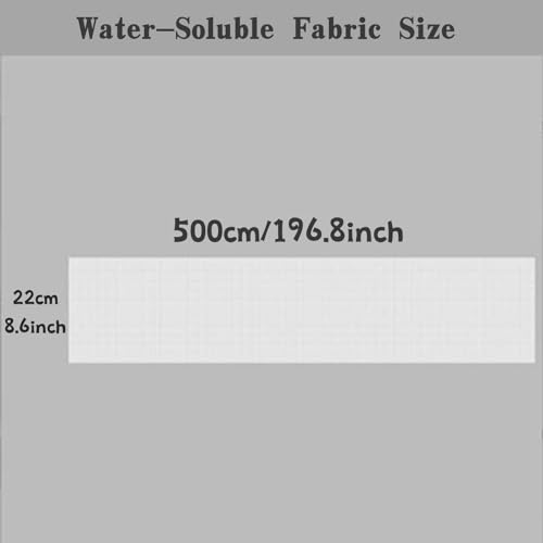 Water Soluble Canvas Cloth,14 Count Aida Cloth(500 x 22cm) - size: 500 x 22cm