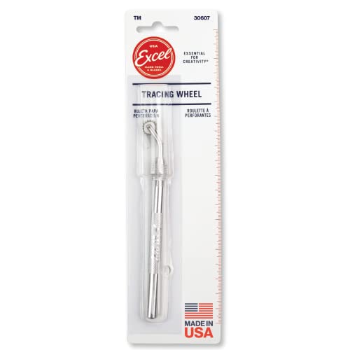 Excel Blades Pounce Wheel 7/16-Inch Stainless Steel, Aluminum Handles - color: Silver