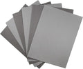 KCS 4/6 pc of 12" x 18"(30cmx45cm) 16 Count Cotton Aida Cloth Cross Stitch Fabric (6 pc,Medium Grey+Dark Grey) - color: Medium Grey+dark Grey, size: 6 pc