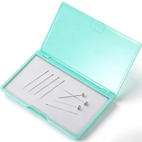 NUOBESTY Magnetic Needle Storage Case, Sewing Needle Case, Sewing Needle Storage Slim Line Magnetic Box, Small Metal Objects Organizer, PVC - color: Green