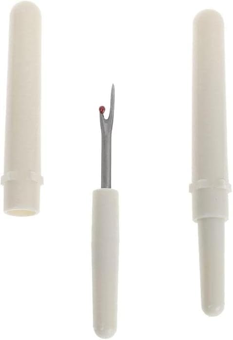 2Pcs White Pointed Seam Ripper, Sewing Tool, Plastic Handle, Thread Cutter, Seam Ripper for Sewing, Thread Ripper Fashion Processing, Sewing Seam Rippers,Sewing Notions and Supplies