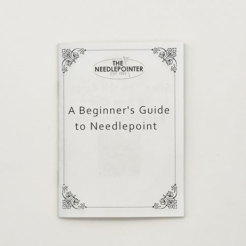 Howie's Needlepoint Needlepoint Kits, 18CT Printed Embroidery Pattern Starter Kits, Stamped Patterns Canvas Kits(Purple Peppermint,4x4inch) - color: Purple Peppermint