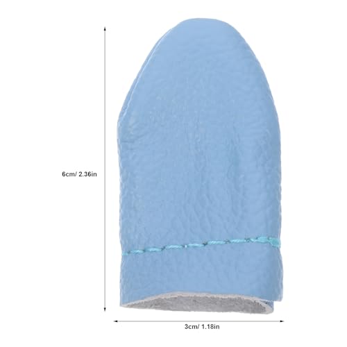 SHINEOFI Felt Finger Cots 20 Pack Leather Finger Protectors for Sewing Guards for Knitting Embroidery Felting Flexible Breathable Covers for DIY Crafts 2.36 X 1.18 X 0.19 in