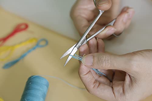 Cutex 4-1/2" Curved Fine Point Embroidery Scissors/Thread Trimmers - color: Curved Fine Point