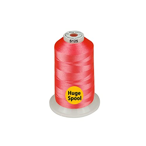 Simthread - 33 Selections - Various Assorted Color Packs of Polyester Embroidery Machine Thread Huge Spool 5500Y for All Sewing Embroidery Machines - NEON - color: 3 Neon Colors