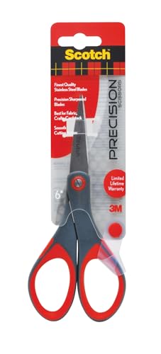 Scotch 6" Precision Scissors, Great for Everyday Use - size: 6-Inches