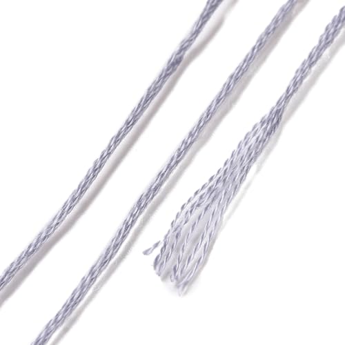 8 Skeins 8 Colors 6-Ply Polyester Embroidery Floss Cross Stitch Threads Gradient Color for Jewelry Making Bracelet Stitching Craft Supply 0.5mm,Gray - color: 8 Skeins,gray