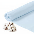 Q&J Fabric Co. 100% Cotton Fabric by The Yard 60'' Wide x 5 Yards,Broadcloth Muslin Fabric Nearly Medium Weight for DIY Sewing Apparel Cloth,Quilting,Soft Embroidery Cloth,Garments (Light Blue) - color: Light Blue, size: 5 Yards