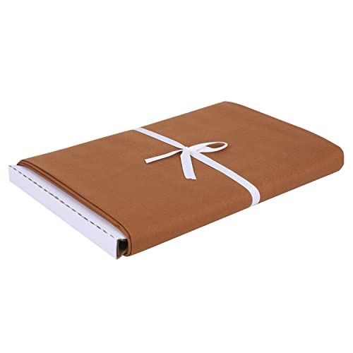 Craftido-19 Options-100% Cotton Fabric by The Yard in Solid Color 44”Wide by 3yd (9 ft) -Medium Weight 5.2 oz-Soft Cotton for Quilting, Sewing, Crafts, Binding, Backing and Lining - Brown - color: Brown