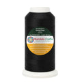 Mandala Crafts Size 69 210D T70 Black Bonded Nylon Thread, 1500 YDs - color: Black, size: T70 #69 210D/3 1500 Yards