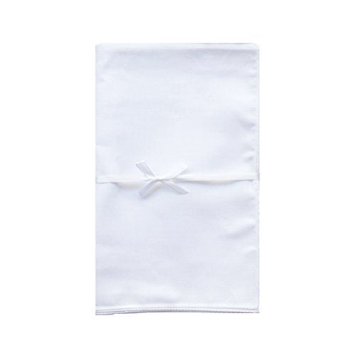 Solid White Cotton Hankderchiefs for DIY Drawn Embroidery Party 28 Square - color: Pack of 12