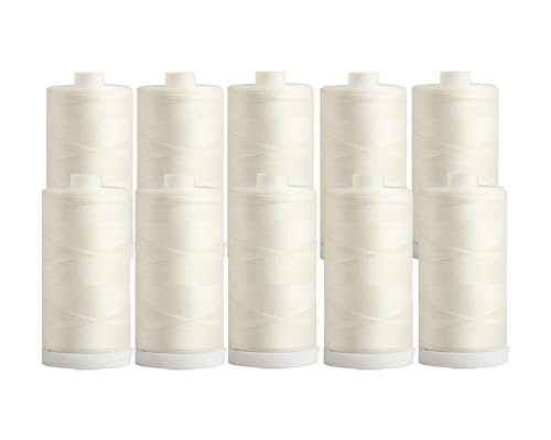 Connecting Threads Ivory 100% Cotton Thread Set - 10 Spools - color: Ivory
