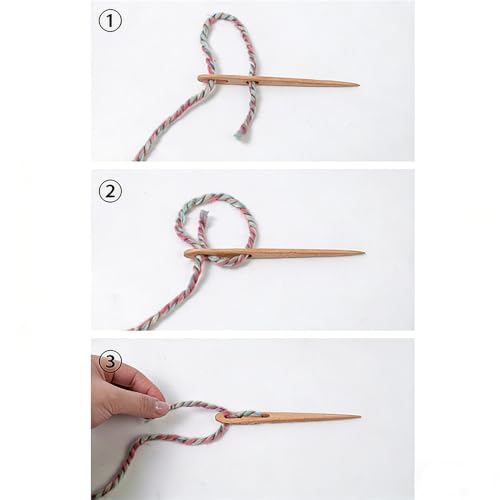 4Pcs Large Two-Eyed Nalbinding Needle Handmade Binding Tool for Weaving