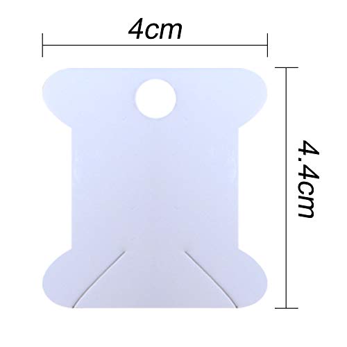 520 Pack Cardboard Floss Bobbins,Floss Cards for Wrap and Store Floss, Needlepoint and Craft Thread ，with 500 Color Number Labels, - size: 520bobbins