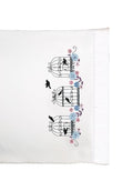 Design Works Crafts T232169 Birdcage Floral, 20" X 30" Stamped Pillowcases-Embroidery, Birdcage Floral