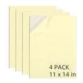 AXELIP Self Stick Mounting Board 11 X 14 inch 2mm Thickness, for Cross Stitch, Photo Frame Backing （4 Pack） - size: 11 x 14 in