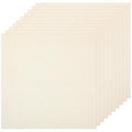 10 PCS Embroidery Cloth Fabric, 7.87 × 7.87 Inch Embroidery Fabric, Pre-Cut for DIY Crafts, and Garment Sewing, Beige