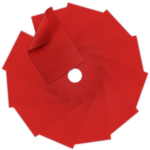 12 Pcs Felt Sheets, 7x11 Inch Stiff Felt for Crafts DIY, Red - color: Red