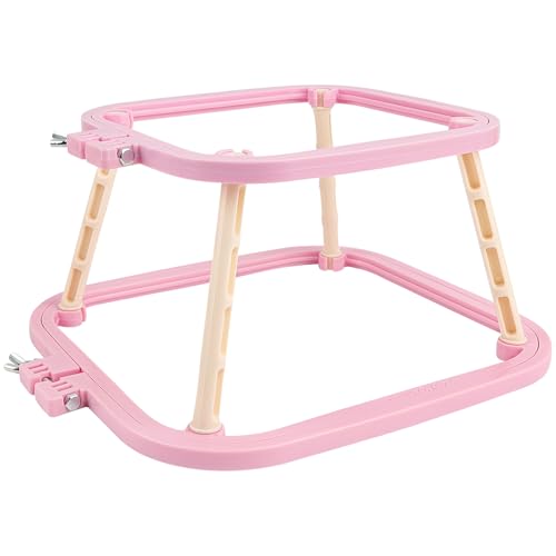 Framendino, Double Layer Embroidery Stand Hoop Hoops Frame for Sewing Craft Projects Purple - color: Purple