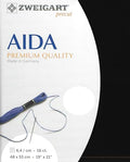 Wizardi Aida 16 Count Black 3251/720. Needlework Canvas, Cross-Stitch Fabric, Embroidery Cloth, Needlepoint Canvas. 100% Cotton. Precut Zweigart - color: Black
