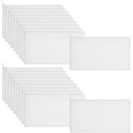 Shappy 40 Pieces Canvas Pouch Zipper Pen Makeup Cosmetic Bag, Pure White - color: Pure White