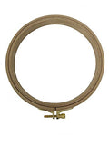 Nurge Premium Quality Beech Wood Embroidery Hoop, Cross Stitch Hoop with Gold Plated Adjustable Brass Screw for DIY Projects Ideal for Crafters,Beginners & Professionals - 6.3" Diameter & 0.62" Thick - size: 6.3" / 160mm Dia