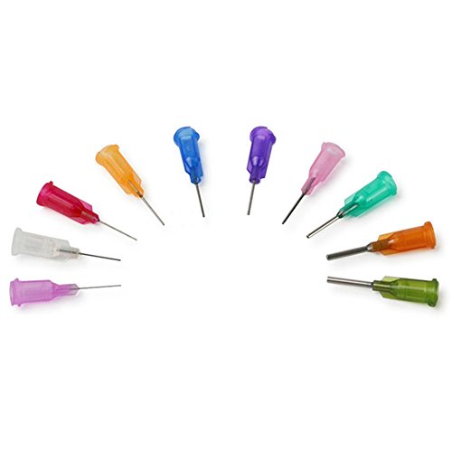 120Pcs 1/2" Industrial Liquid Dispenser Needle Adhesive Glue Dispensing Blunt Tip Luer Lock