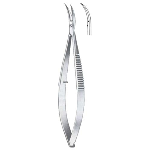Eyebrow Scissors 4.5" Curved Stainless Steel Precision Grooming Scissors for Eyebrow Trimming and Facial Hair Care - size: Eye Brow Scissors Curved
