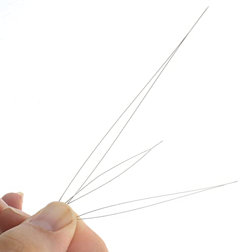 The Beadsmith 18-Piece Big Eye Beading Needle Assortment, 6 Sizes, 1.75”-5”, 3 Needles Per Size – Sharp Points, Use for General Sewing, Weaving and Embroidery, Very Easy to Thread - size: 18 Piece Set