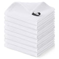 Homaxy 100% Cotton Waffle Weave Dish Cloths, 8 Pack, White - color: White, size: 12 x 12 - 8 Pack