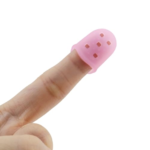 Xiaoyztan 30Pcs Pink Silicone Guitar Finger Protectors - color: Pink, size: S