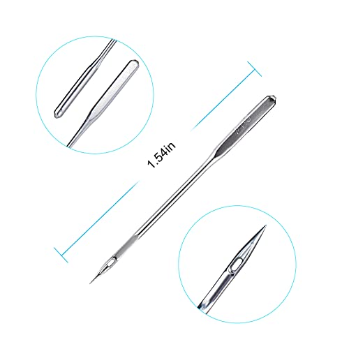 Sewing Machine Needles 50 PCS HAX1 Universal 5 Sizes Compatible with Singer - style: 50 PCS