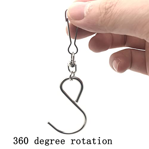 24 Pack Swivel Hooks Clips for Hanging Wind Chimes